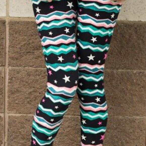 Agnes & Dora S/M Leggings 80's Rolling Ball Star Leggings NWT Original Dust Bag - Picture 1 of 11